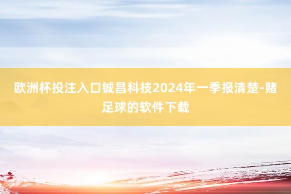 欧洲杯投注入口铖昌科技2024年一季报清楚-赌足球的软件下载