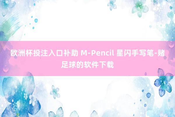 欧洲杯投注入口补助 M-Pencil 星闪手写笔-赌足球的软件下载