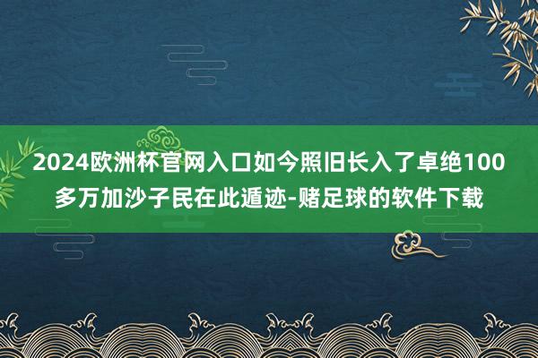 2024欧洲杯官网入口如今照旧长入了卓绝100多万加沙子民在此遁迹-赌足球的软件下载