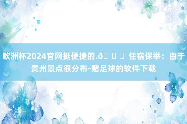 欧洲杯2024官网挺便捷的.🏘住宿保举：由于贵州景点很分布-赌足球的软件下载