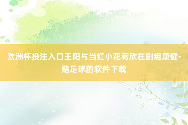 欧洲杯投注入口王阳与当红小花蒋欣在剧组康健-赌足球的软件下载