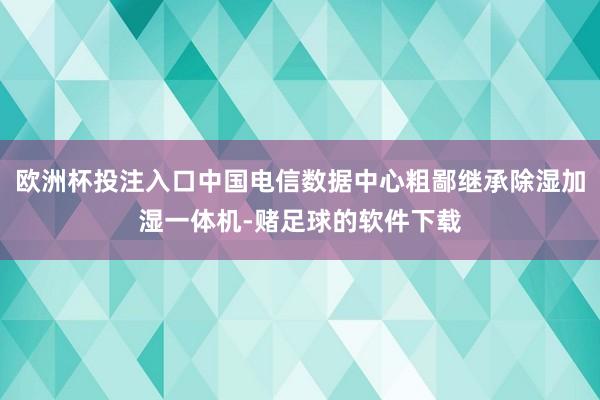 欧洲杯投注入口中国电信数据中心粗鄙继承除湿加湿一体机-赌足球的软件下载