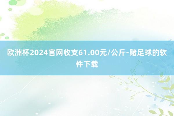 欧洲杯2024官网收支61.00元/公斤-赌足球的软件下载