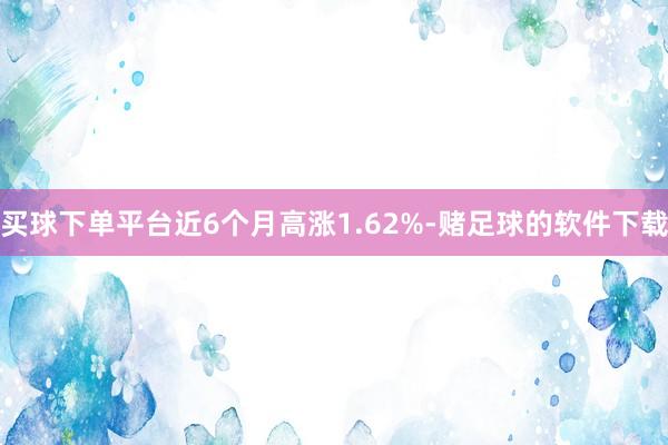 买球下单平台近6个月高涨1.62%-赌足球的软件下载