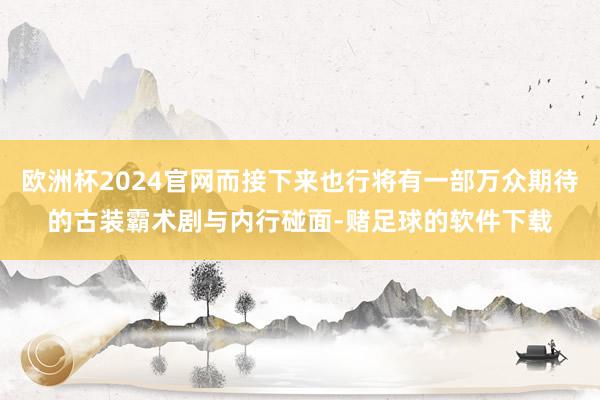 欧洲杯2024官网而接下来也行将有一部万众期待的古装霸术剧与内行碰面-赌足球的软件下载