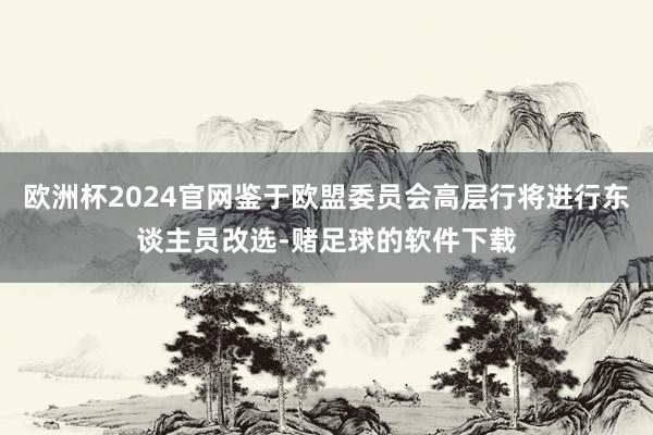 欧洲杯2024官网鉴于欧盟委员会高层行将进行东谈主员改选-赌足球的软件下载