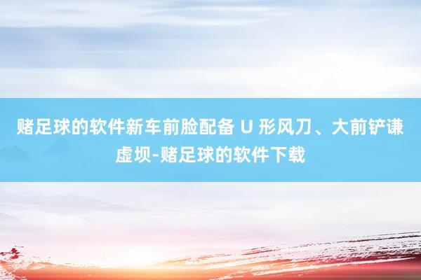 赌足球的软件新车前脸配备 U 形风刀、大前铲谦虚坝-赌足球的软件下载