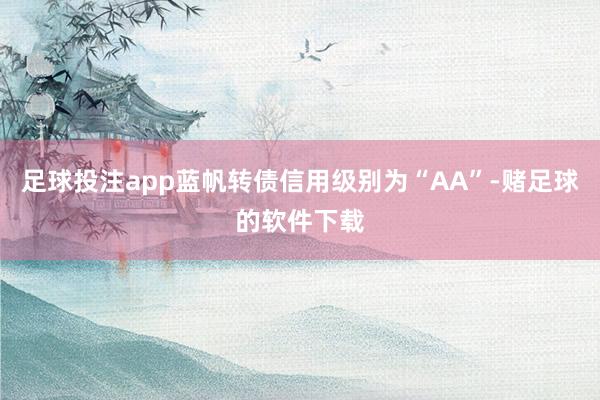 足球投注app蓝帆转债信用级别为“AA”-赌足球的软件下载