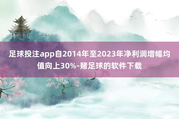 足球投注app自2014年至2023年净利润增幅均值向上30%-赌足球的软件下载