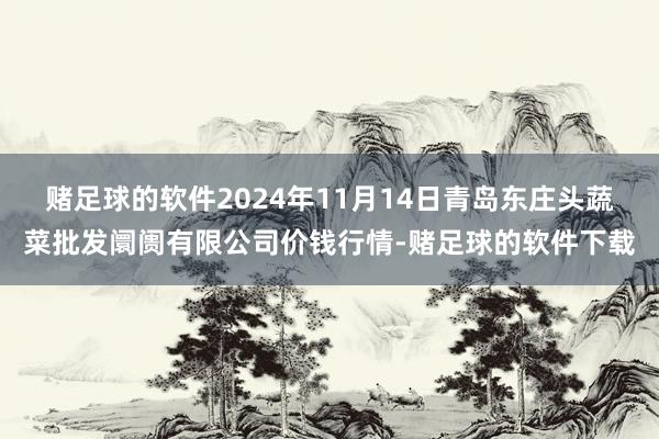 赌足球的软件2024年11月14日青岛东庄头蔬菜批发阛阓有限公司价钱行情-赌足球的软件下载