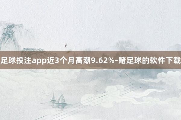 足球投注app近3个月高潮9.62%-赌足球的软件下载