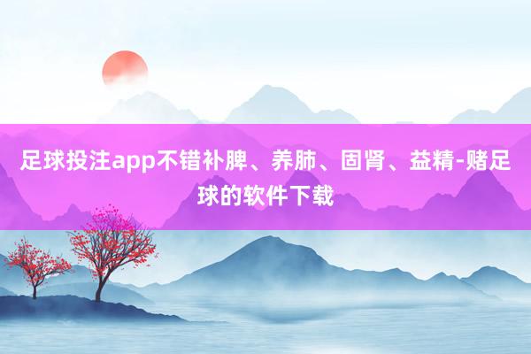 足球投注app不错补脾、养肺、固肾、益精-赌足球的软件下载