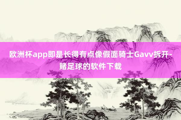 欧洲杯app即是长得有点像假面骑士Gavv拆开-赌足球的软件下载