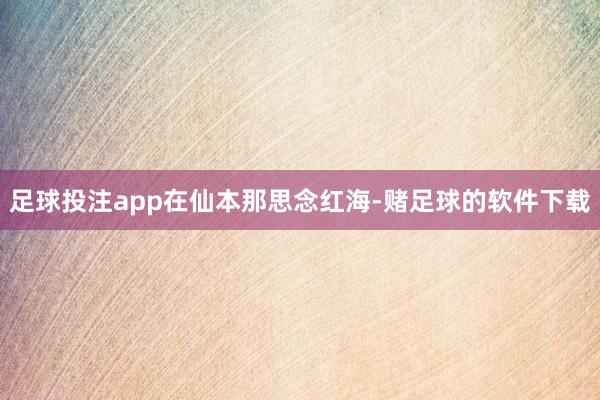 足球投注app在仙本那思念红海-赌足球的软件下载