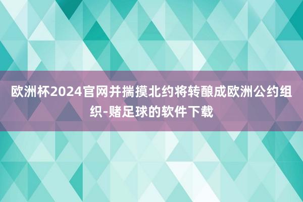 欧洲杯2024官网并揣摸北约将转酿成欧洲公约组织-赌足球的软件下载